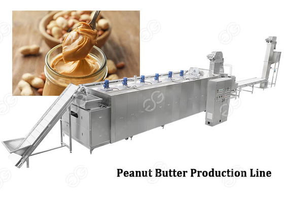 China 500 KG Industrial Nut Butter Grinder Peanut Butter Processing Line Fully Automatic supplier